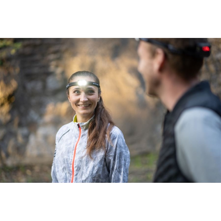 Ledlenser NEO5R - zatemnjevalna polnilna LED naglavna svetilka 1800 mAh IP54 600 lm 35 h črna/bela