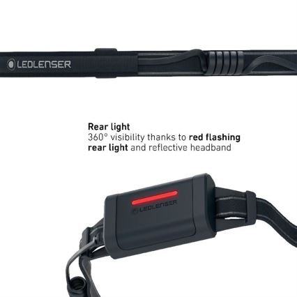 Ledlenser NEO5R - zatemnjevalna polnilna LED naglavna svetilka 1800 mAh IP54 600 lm 35 h črna/bela