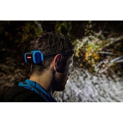 Ledlenser NEO9R - LED zatemnjevalna polnilna čelna svetilka LED/5000 mAh IP54 1200 lm 120h črna/modra