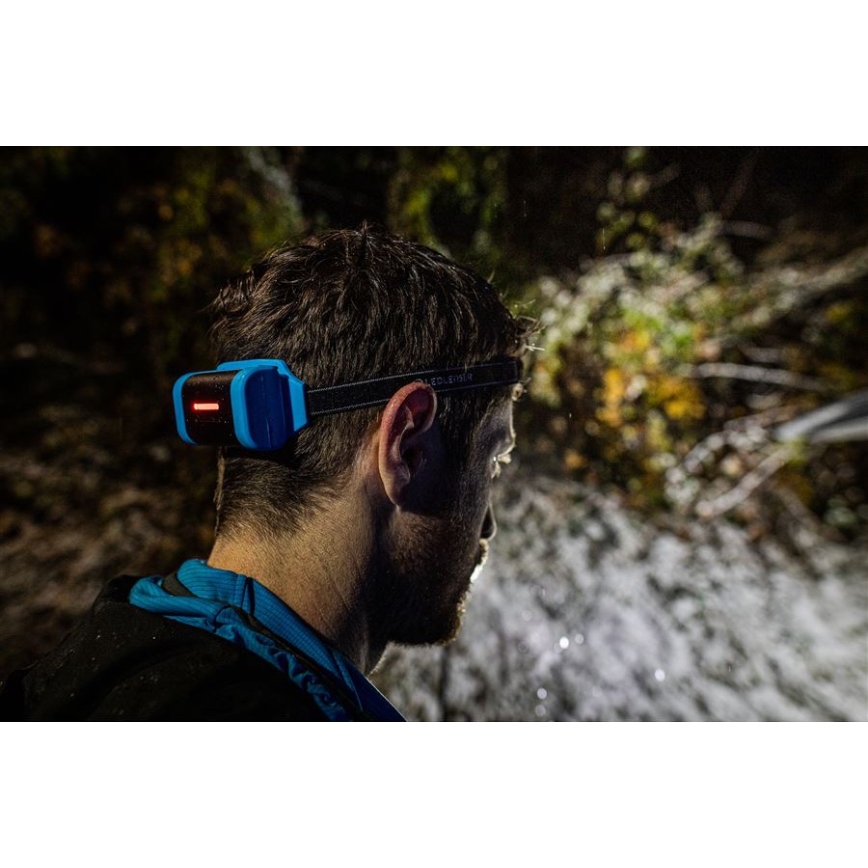 Ledlenser NEO9R - LED zatemnjevalna polnilna čelna svetilka LED/5000 mAh IP54 1200 lm 120h črna/modra