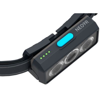Ledlenser NEO9R - LED zatemnjevalna polnilna čelna svetilka LED/5000 mAh IP54 1200 lm 120h črna/modra