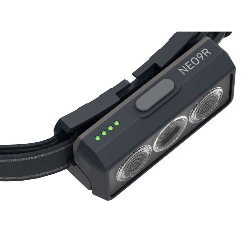 Ledlenser NEO9R - LED zatemnjevalna polnilna naglavna svetilka LED/5000 mAh IP54 1200 lm 120 h črna/siva