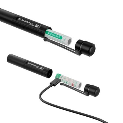 Ledlenser P2R - LED polnilna svetilka z nastavljivo svetlostjo LED/1xAAA/300 mAh IP54 200 lm 8 h črna