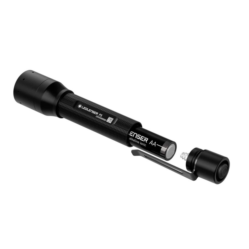 Ledlenser P5 - zatemnjevalna LED svetilka LED/1xAA IP54 200 lm 8 h črna