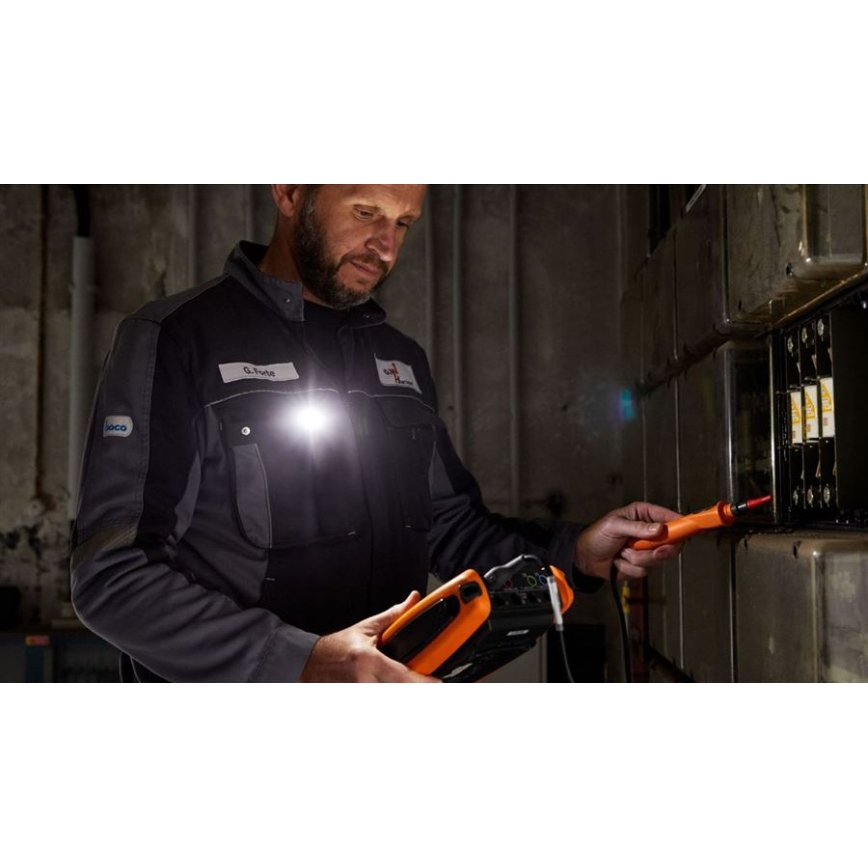 Ledlenser W1R - polnilna delovna LED-svetilka s sponko in zatemnjevanjem LED/740 mAh IP54 220 lm