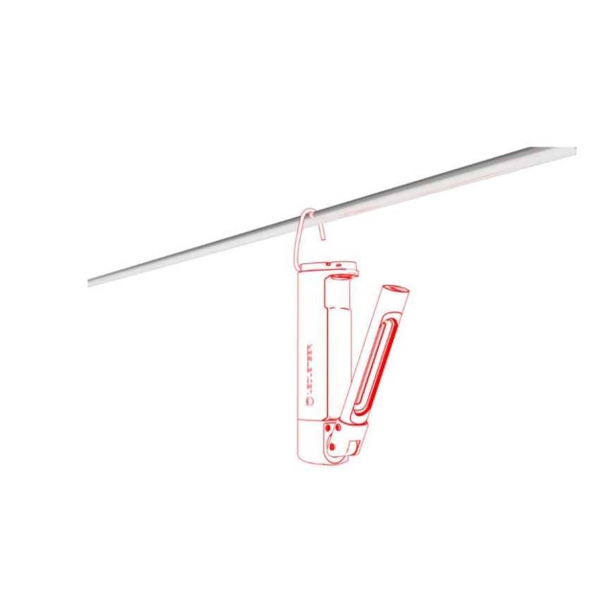 Ledlenser W7R - polnilna LED delovna svetilka z nastavljivo jakostjo svetlobe, LED/2500 mAh IP54 600 lm
