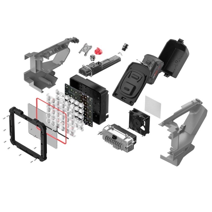 Ledlenser XP30R - zatemnjevalna polnilna LED-svetilka LED/5000 mAh IP54 32000 lm 16 h siva