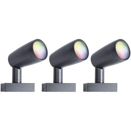 Ledvance - KOMPLET 3x LED RGBW Zunanja svetilka SMART+ SPOT 3xLED/4,5W/230V IP65 Wi-Fi