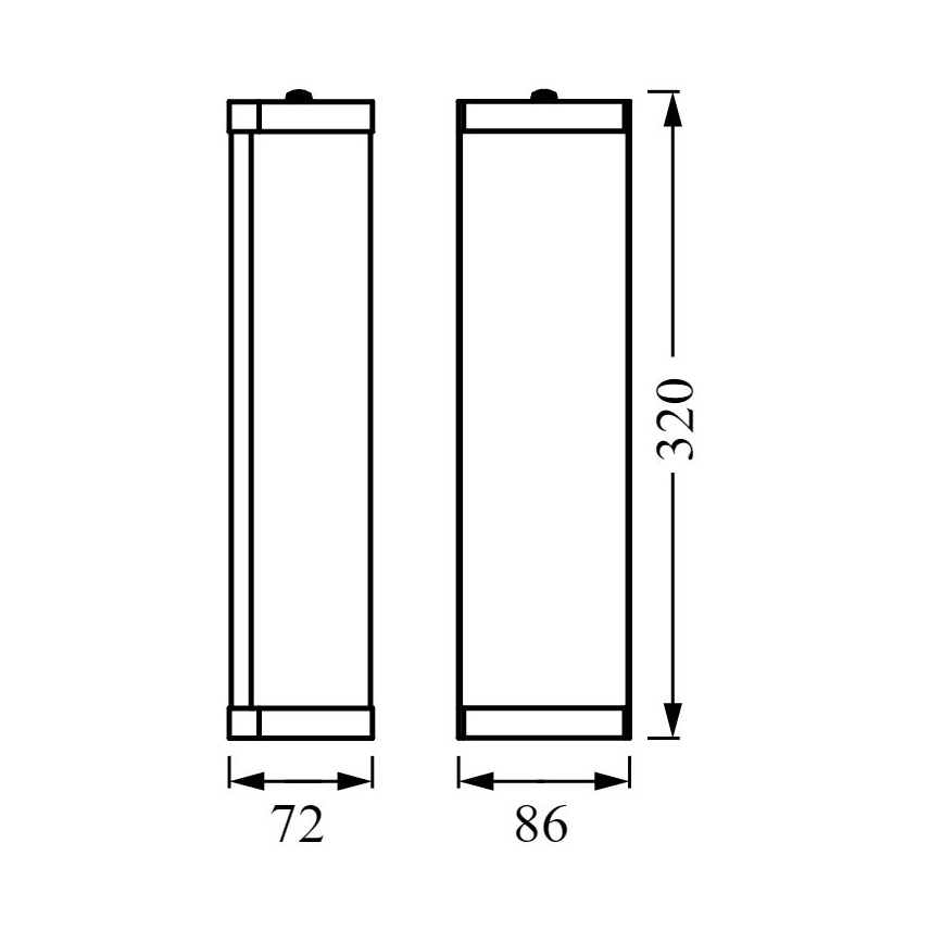 Ledvance - Kopalniška stenska svetilka BATHROOM CLASSIC 2xE14/12W/230V IP44