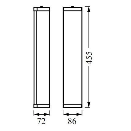 Ledvance - Kopalniška stenska svetilka BATHROOM CLASSIC 3xE14/12W/230V IP44