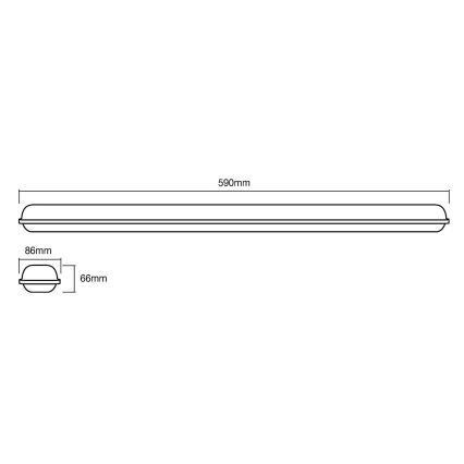 Ledvance - LED Delovna svetilka SUBMARINE LED/18W/230V IP65