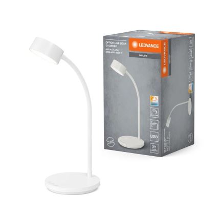 Ledvance - LED zatemnjiva namizna svetilka na dotik OFFICE LED/4,8W/5V 3000-6500K bela