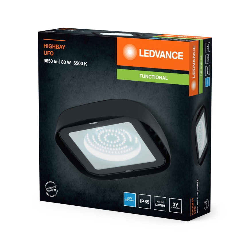 Ledvance - LED Industrijska stropna svetilka HIGHBAY LED/80W/230V IP65 6500K
