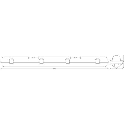 Ledvance - LED Industrijska svetilka s senzorjem SUBMARINE 1xG13/16W/230V IP65