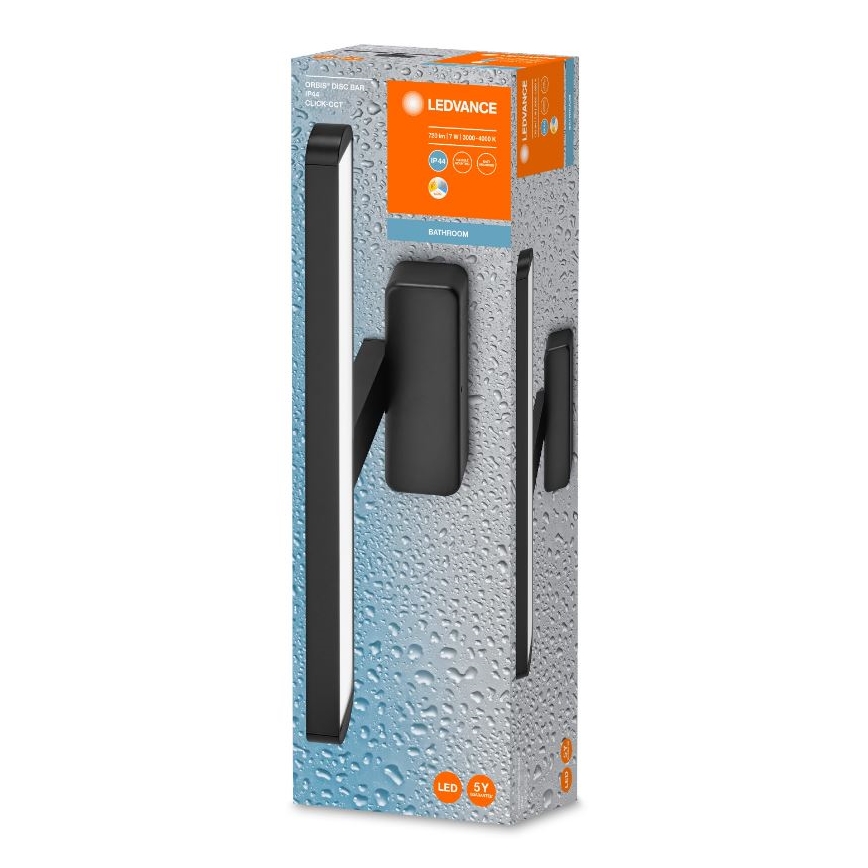 Ledvance - LED Kopalniška luč za osvetlitev ogledala DISC BAR LED/7W/230V 3000/4000K IP44
