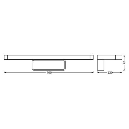 Ledvance - LED Kopalniška luč za osvetlitev ogledala DISC BAR LED/7W/230V 3000/4000K IP44