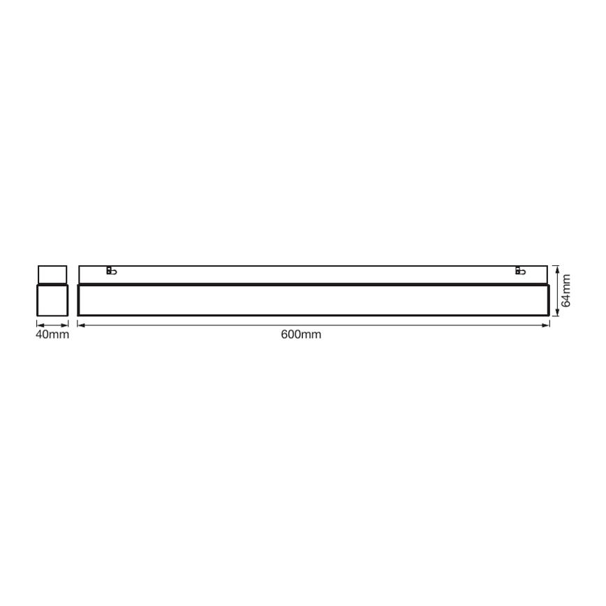 Ledvance - LED Kopalniška luč za osvetlitev ogledala SQUARE LED/14W/230V IP44 3000/4000K CRI 90 Ra