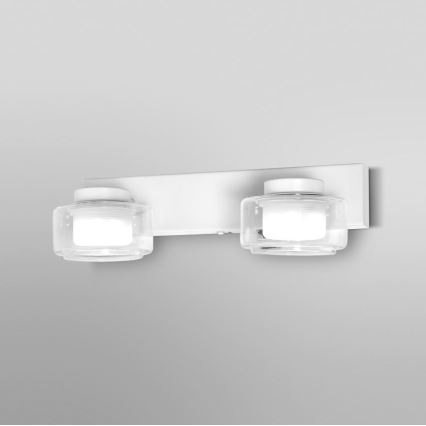 Ledvance - LED Kopalniška stenska svetilka ORBIS FLAME 2xLED/5,5W/230V 3000/4000K IP44 bela