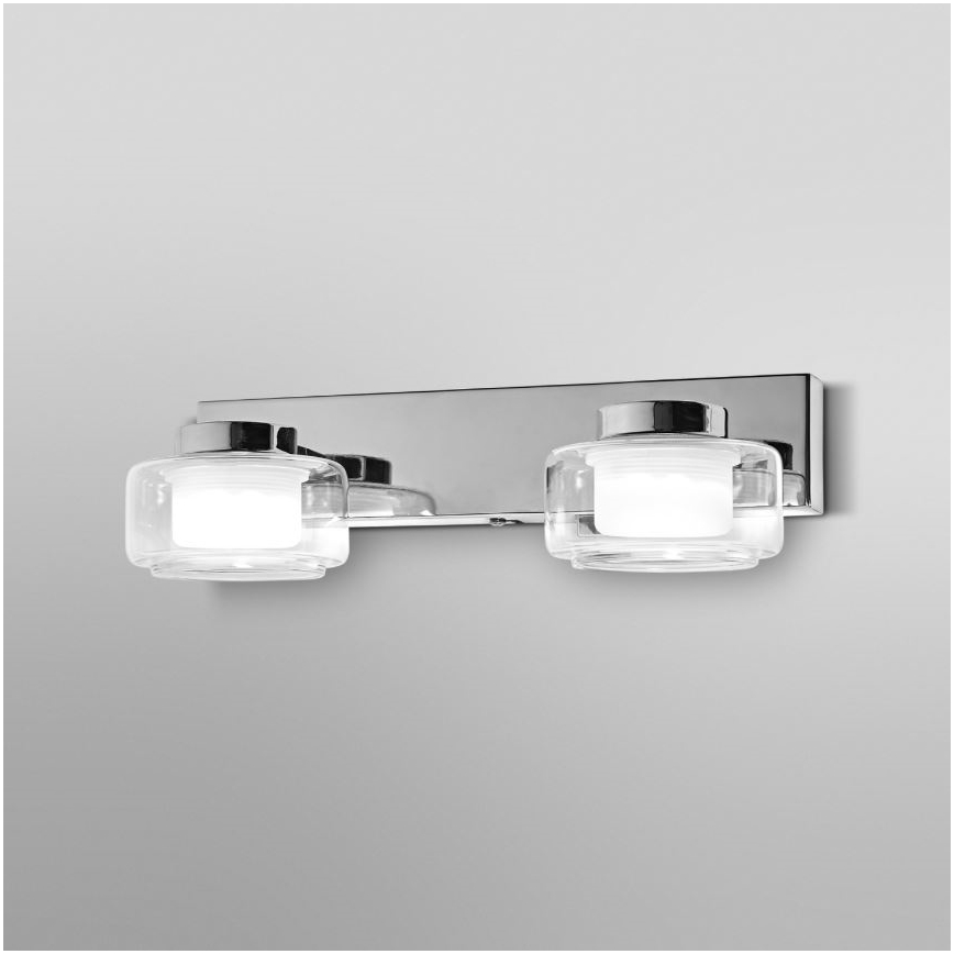 Ledvance - LED Kopalniška stenska svetilka ORBIS FLAME 2xLED/5,5W/230V 3000/4000K IP44 krom