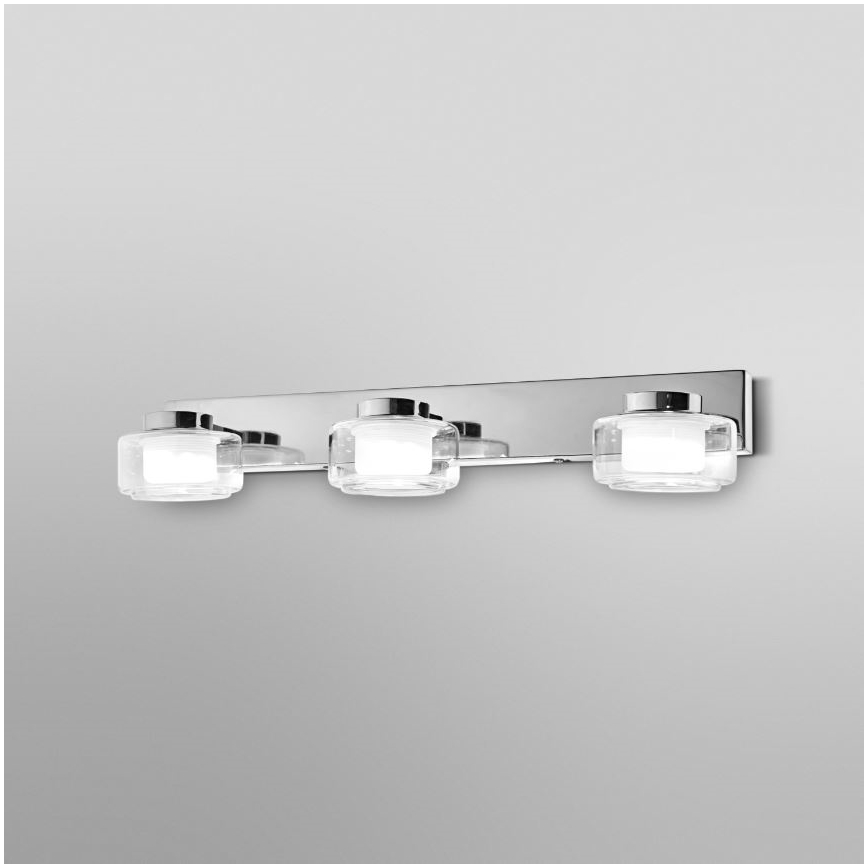 Ledvance-LED Kopalniška stenska svetilka ORBIS FLAME 3xLED/5,5W/230V IP44 krom