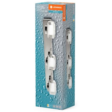 Ledvance-LED Kopalniška stenska svetilka ORBIS FLAME 3xLED/5,5W/230V IP44 krom