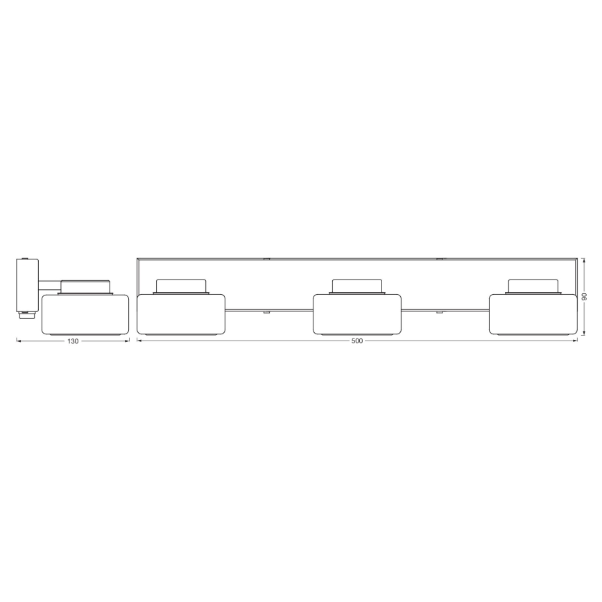 Ledvance-LED Kopalniška stenska svetilka ORBIS FLAME 3xLED/5,5W/230V IP44 krom