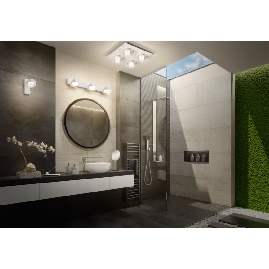Ledvance - LED Kopalniška stenska svetilka ORBIS FLAME LED/5,5W/230V 3000/4000K IP44 bela