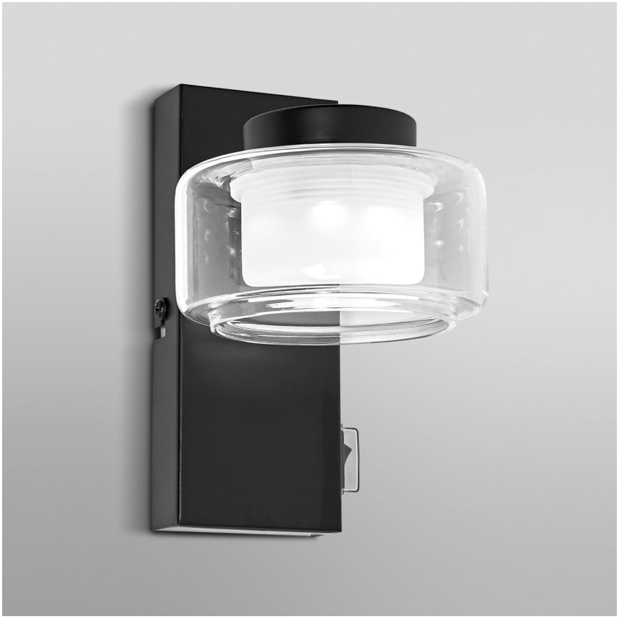 Ledvance - LED Kopalniška stenska svetilka ORBIS FLAME LED/5,5W/230V 3000/4000K IP44 črna