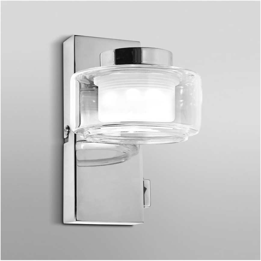 Ledvance - LED Kopalniška stenska svetilka ORBIS FLAME LED/5,5W/230V 3000/4000K IP44 krom