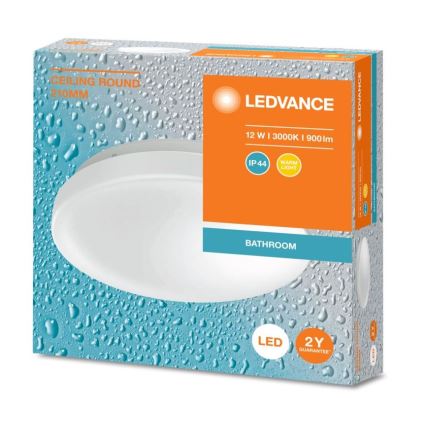 Ledvance - LED Kopalniška stropna svetilka CEILING ROUND LED/12W/230V 3000K IP44