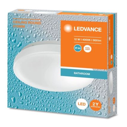 Ledvance - LED Kopalniška stropna svetilka CEILING ROUND LED/12W/230V 4000K IP44