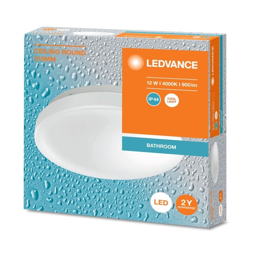 Ledvance - LED Kopalniška stropna svetilka CEILING ROUND LED/12W/230V 4000K IP44