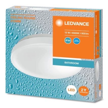 Ledvance - LED Kopalniška stropna svetilka CEILING ROUND LED/12W/230V 6500K IP44