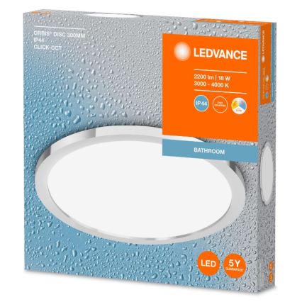 Ledvance - LED Kopalniška stropna svetilka DISC LED/18W/230V 3000/4000K IP44