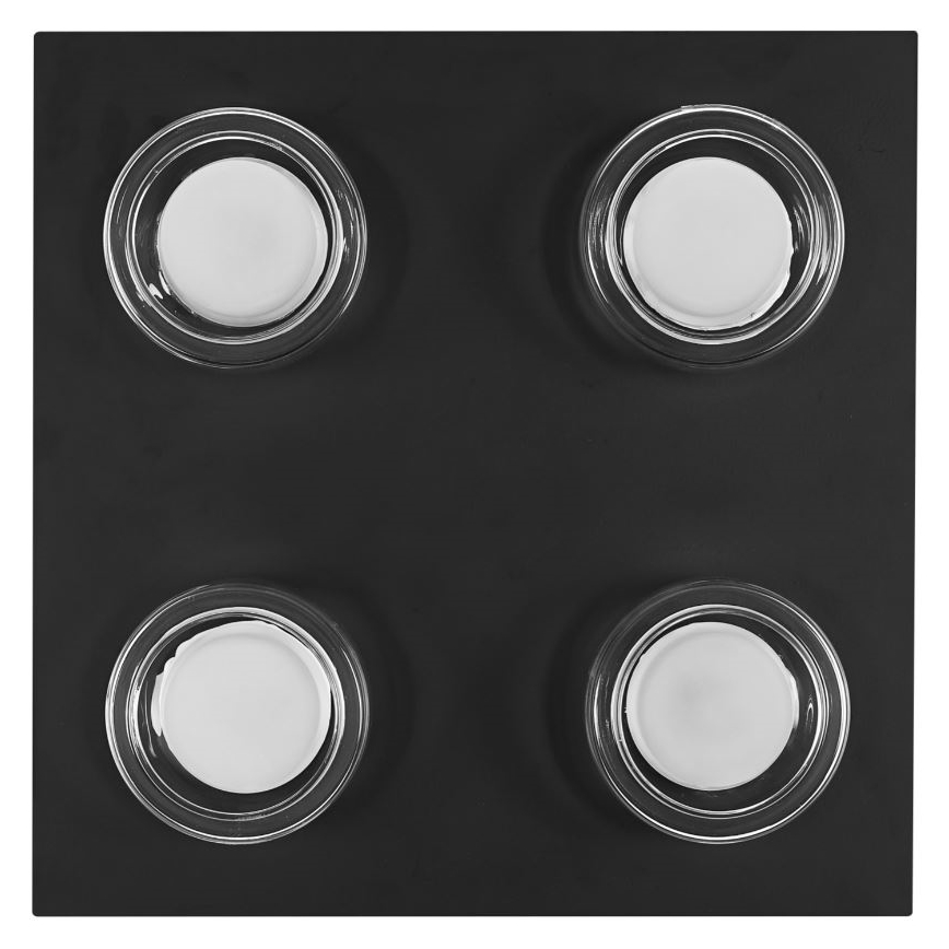 Ledvance - LED Kopalniška stropna svetilka ORBIS FLAME 4xLED/5,5W/230V 3000/4000K IP44 črna