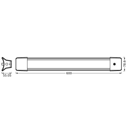 Ledvance - LED Lestenec na verigi OFFICE LINE LED/24W/230V 4000K