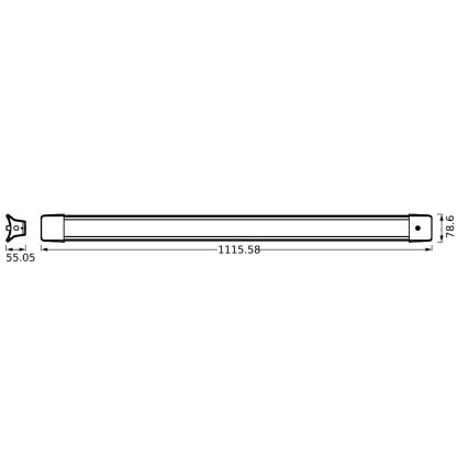 Ledvance - LED Lestenec na verigi OFFICE LINE LED/41W/230V 4000K