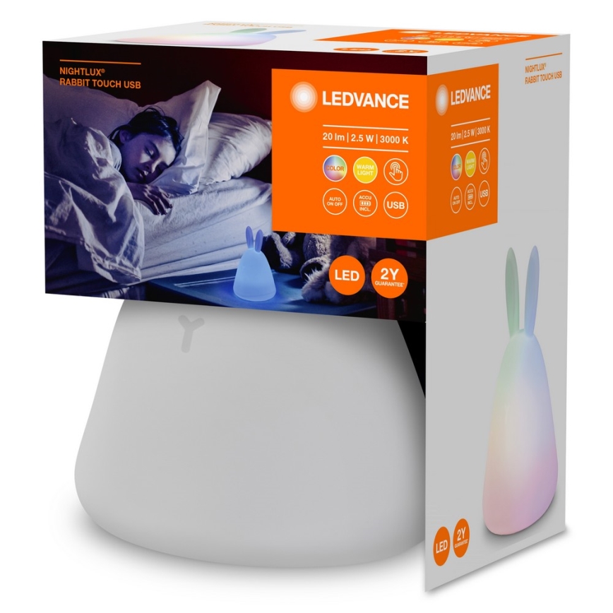 Ledvance - LED Na dotik otroški noč mala svetilka TOUCH LED/2,5W/5V 1200 mAh