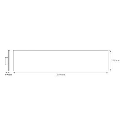 Ledvance - LED Nadgradni panel FRAMELESS LED/40W/230V 3000K