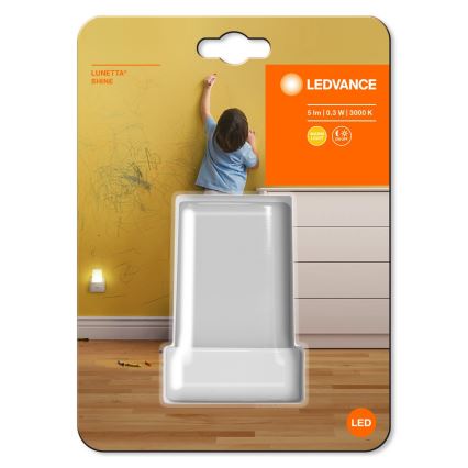 Ledvance - LED Nočna luč s senzorjem LUNETTA LED/0,28W/230V