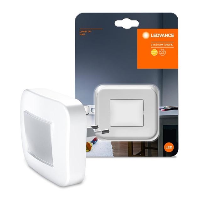 Ledvance - LED Nočna luč s senzorjem LUNETTA LED/0,2W/230V