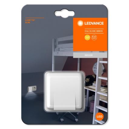 Ledvance - LED Nočna luč s senzorjem LUNETTA LED/0,3W/230V 3000K