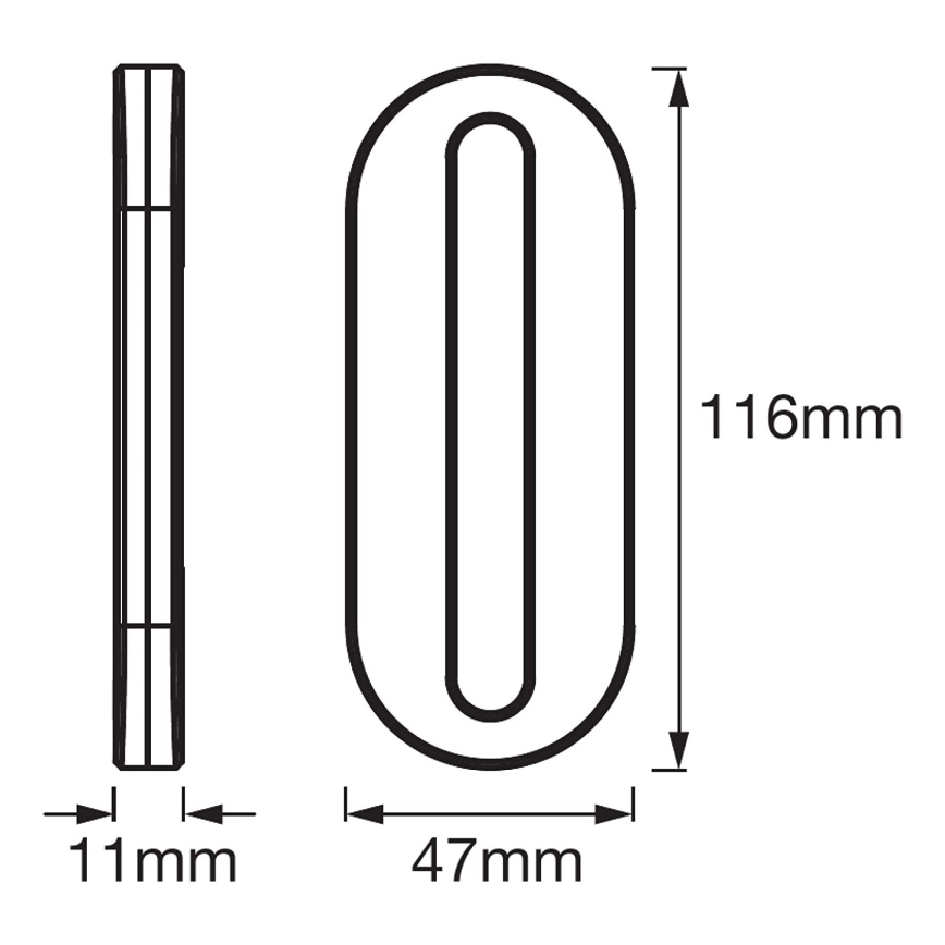 Ledvance - LED Orientacijska svetilka s senzorjem MOBILE LED/0,5W/3,7V 330 mAh CRI 90