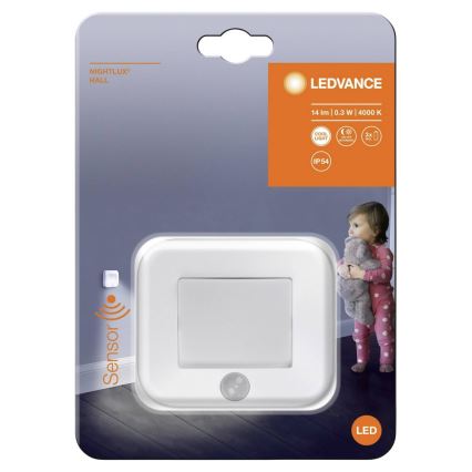 Ledvance - LED Orientacijska svetilka s senzorjem NIGHTLUX LED/0,25W/3xAAA