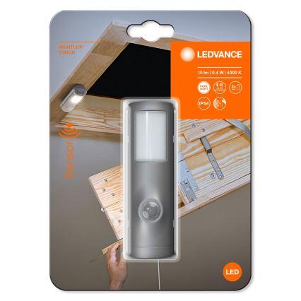 Ledvance - LED Orientacijska svetilka s senzorjem NIGHTLUX LED/0,35W/3xAAA IP54