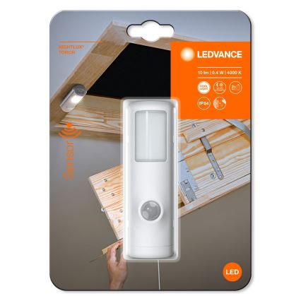 Ledvance - LED Orientacijska svetilka s senzorjem NIGHTLUX LED/0,35W/3xAAA IP54