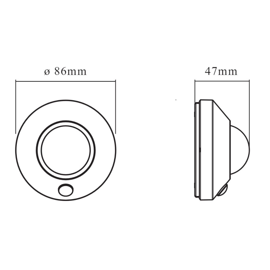 Ledvance - LED Orientacijska svetilka s senzorjem NIGHTLUX LED/1,7W/3xAA 4000K