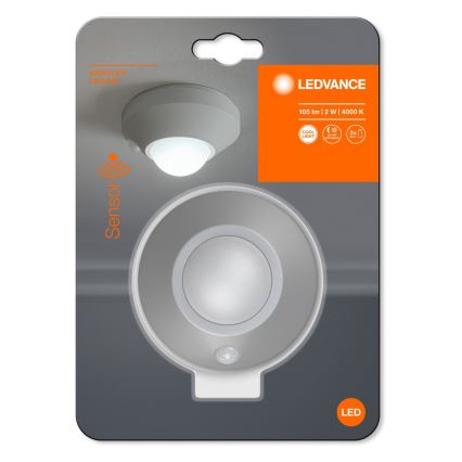 Ledvance - LED Orientacijska svetilka s senzorjem NIGHTLUX LED/1,7W/3xAAA 4000K