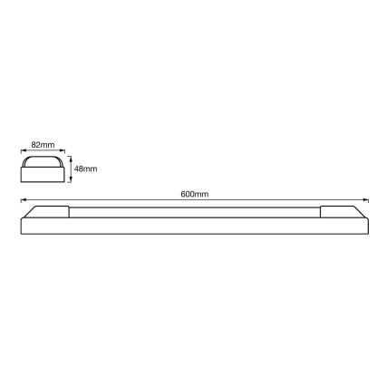 Ledvance - LED Podelementna svetilka POWER BATTEN 2xLED/12W/230V 4000K