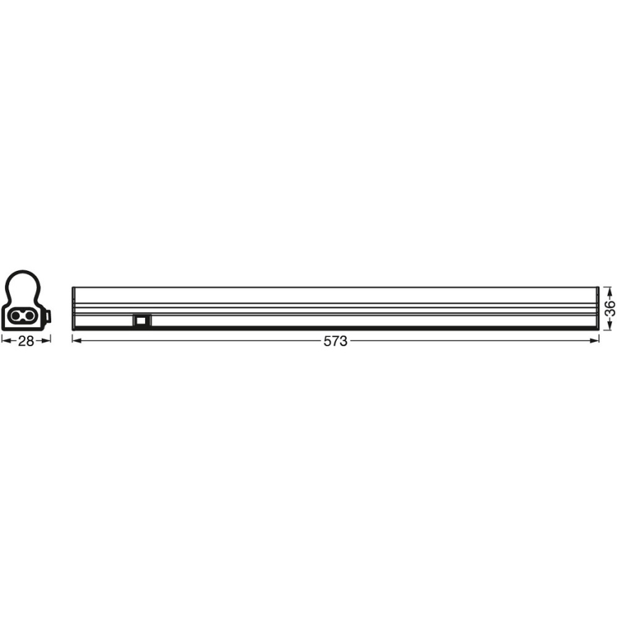 Ledvance - LED Podelementna svetilka s senzorjem BATTEN LED/8W/230V 60 cm